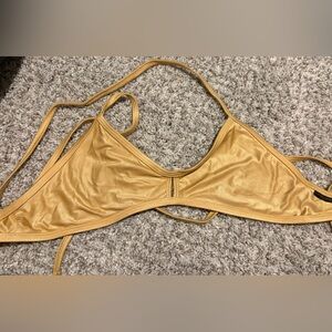 Jolyn Metallic Gold Vent Top